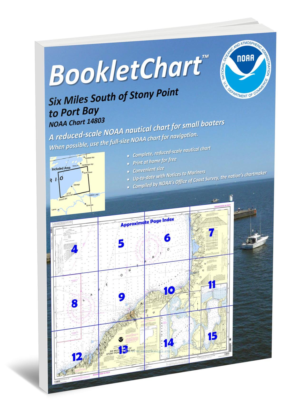 NOAA Chart 14803 Six Miles South of Stony Point to Port Bay